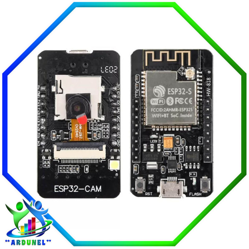 ESP32-CAM-CH340 WIFI - BLUETOOTH OV2640  (MICRO USB) ESP32-CAM-CH340 WIFI - BLUETOOTH OV2640  (MICRO USB)