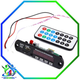 MODULO  REPRODUCTOR 12V  MP3 V3.0  BLUETOOTH USB/SD/FM/AUX CON CONTROL REMOTO