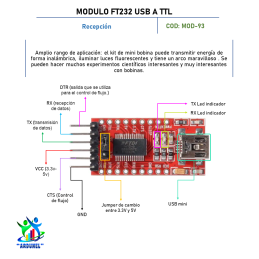 MODULO FT232RL USB A TTL MODULO FT232RL USB A TTL