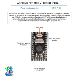 PRO MINI ATMEGA328P 5V/16M VERSIÓN ACTUALIZADA