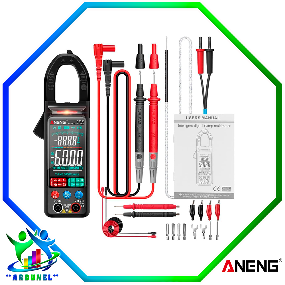 MULTIMETRO DIGITAL DE PINZA ANEG ST212