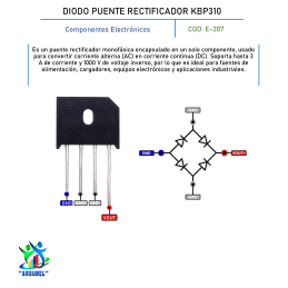 DIODO PUENTE RECTIFICADOR KBP310